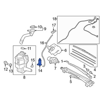 Toyota OE - Windshield Washer Pump