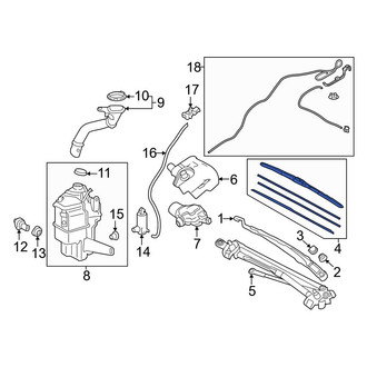 Toyota OE - Front Left Wiper Blade