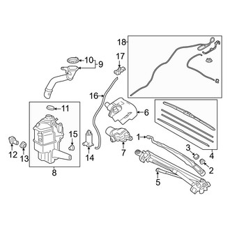 Toyota OE - Windshield - Wiper & Washer Components