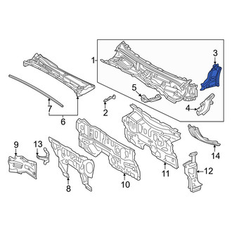 Toyota OE - Left Upper Inner Body A-Pillar