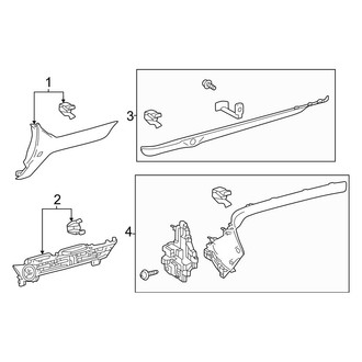 Toyota OE - Instrument Panel Components (Center)