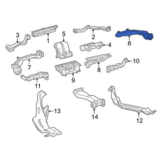 Toyota OE - Front Center Right Instrument Panel Air Duct