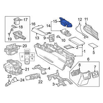 Toyota OE - Rear Console Cup Holder