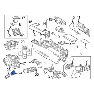 Toyota OE - Rear 12 Volt Accessory Power Outlet Cover
