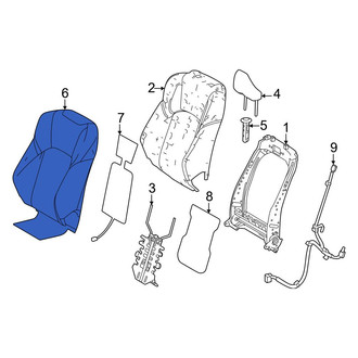 Toyota OE - Front Left Seat Back Cushion Cover