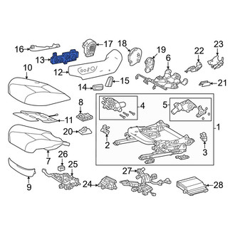 Toyota OE - Front Left Power Seat Switch