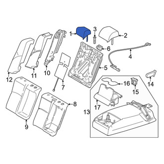 Toyota OE - Rear Right Outer Headrest
