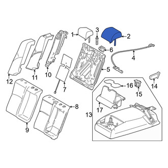 Toyota OE - Rear Right Inner Headrest