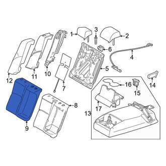 Toyota OE - Rear Right Seat Back Cushion Cover