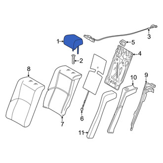 Toyota OE - Rear Left Headrest