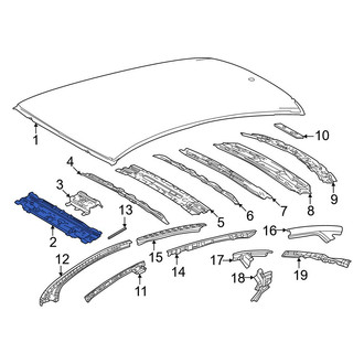 Toyota OE - Front Roof Header Panel