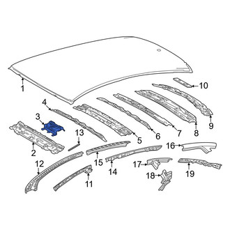 Toyota OE - Roof Header Panel Bracket