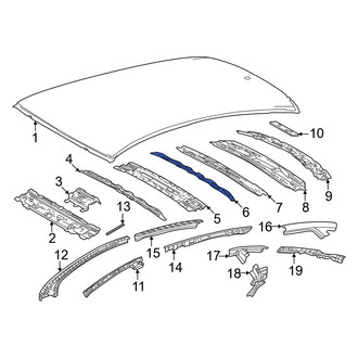 Toyota OE - Center Roof Panel Reinforcement