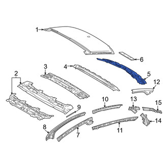 Toyota OE - Rear Roof Header Panel