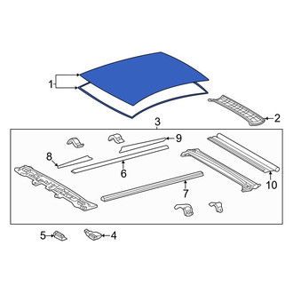 Toyota OE - Sunroof Glass