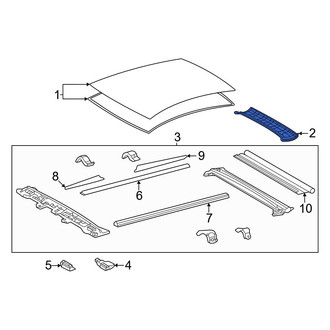 Toyota OE - Center Sunroof Opening Trim