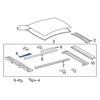 Toyota OE - Front Left Sunroof Opening Trim