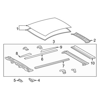Toyota OE - Glass Roof Panel (Limited / Platinum)