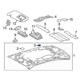 Toyota OE - Rear Headliner Cap