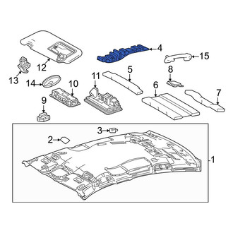 Toyota OE - Left Headliner Insulator