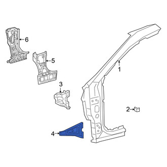 Toyota OE - Left Lower Body A-Pillar Reinforcement