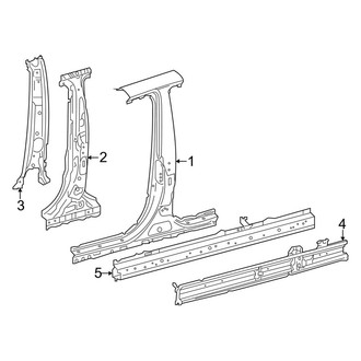 Toyota OE - Pillars, Rocker & Floor - Center Pillar & Rocker