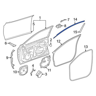 Toyota OE - Front Left Upper Black Out Tape