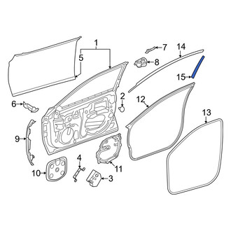 Toyota OE - Front Left Lower Black Out Tape