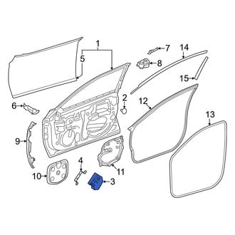 Toyota OE - Front Left Door Shell Insulator