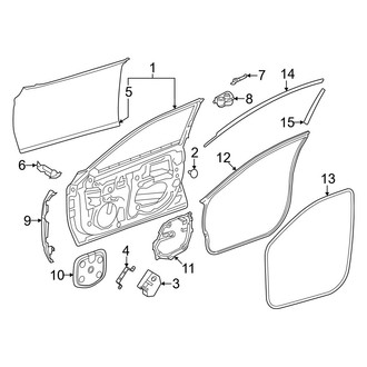 Toyota OE - Front Door - Door & Components