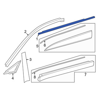 Toyota OE - Front Right Door Belt Molding