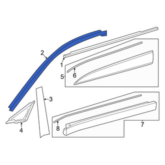 Toyota OE - Front Left Door Reveal Molding