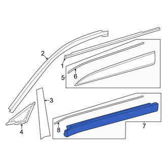 Toyota OE - Front Left Lower Door Molding