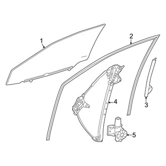 Toyota OE - Front Door - Glass & Hardware