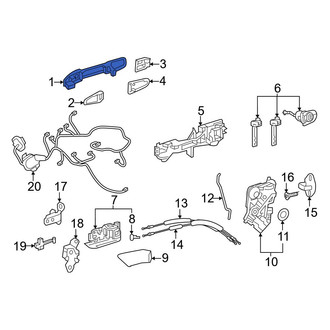 Toyota OE - Front Left Outer Exterior Door Handle