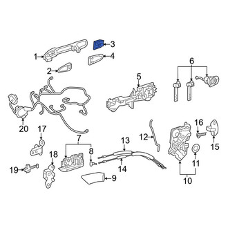 Toyota OE - Front Right Exterior Door Handle Cover