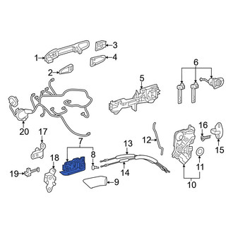 Toyota OE - Front Left Inner Interior Door Handle