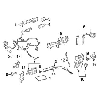 Toyota OE - Front Door - Lock & Hardware