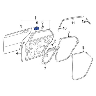 Toyota OE - Rear Left Door Access Cover