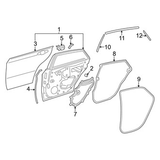 Toyota OE - Rear Door - Door & Components