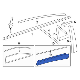 Toyota OE - Rear Left Lower Door Molding