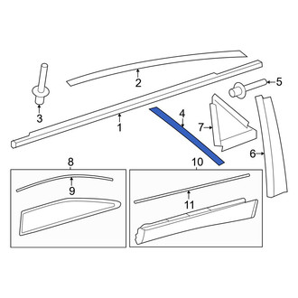 Toyota OE - Rear Left Lower Door Reveal Molding