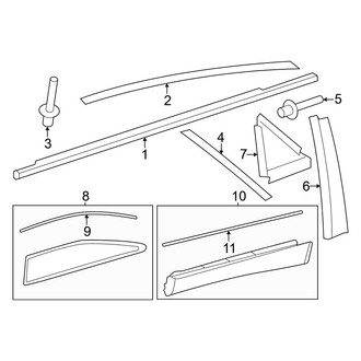 Toyota OE - Rear Door - Exterior Trim