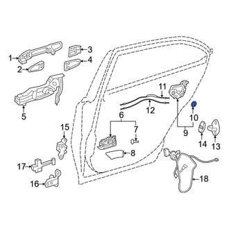 Toyota OE - Door Latch Seal
