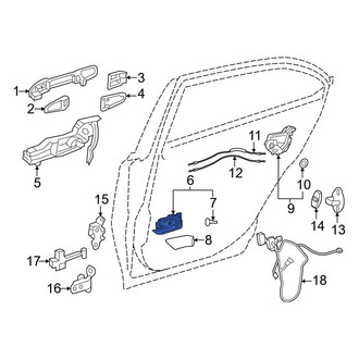 Toyota OE - Front Left Inner Interior Door Handle