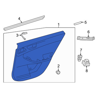 Toyota OE - Rear Left Inner Door Interior Trim Panel