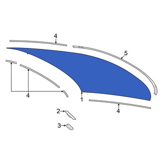 Toyota OE - Rear Back Glass
