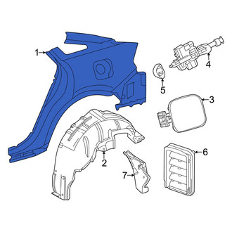 Toyota OE - Rear Left Outer Quarter Panel