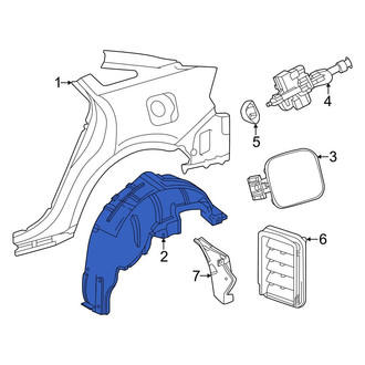 Toyota OE - Rear Right Quarter Panel Splash Shield