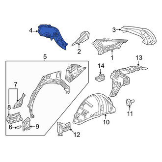 Toyota OE - Left Outer Body D-Pillar